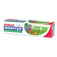 ЖЕМЧУГ новый зубная паста Семь трав 75мл в пенале